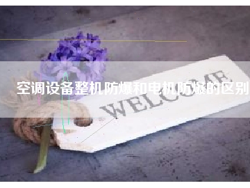 空調(diào)設(shè)備整機(jī)防爆和電機(jī)防爆的區(qū)別