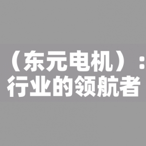 TECO（東元電機(jī)）：電機(jī)行業(yè)的領(lǐng)航者