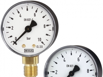 111.10, 111.12波登管壓力表，銅合金材質(zhì)