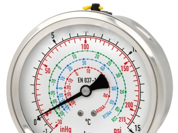 112.28, 132.28波登管壓力表，銅合金或不銹鋼材質(zhì)