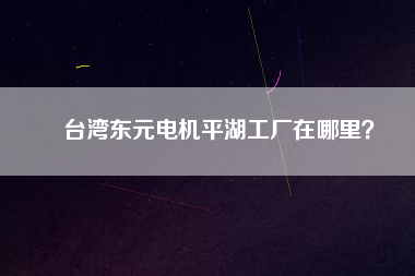 臺(tái)灣東元電機(jī)平湖工廠在哪里？